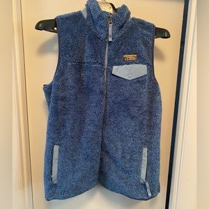 Never worn Sherpa Blue LL Bean vest